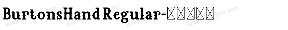 BurtonsHand Regular字体转换